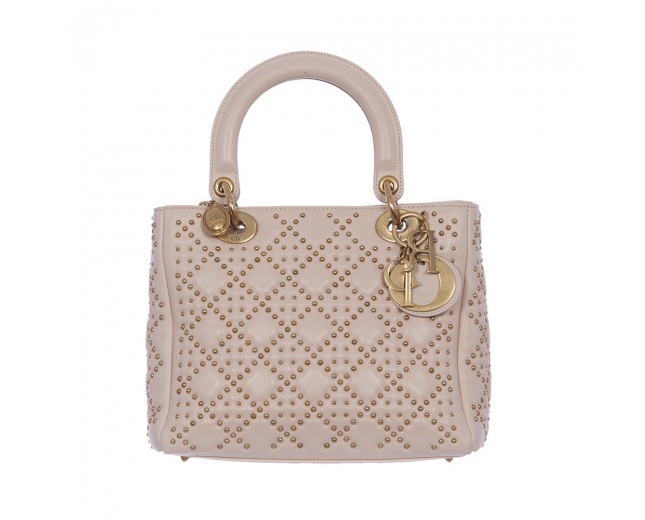 Dior Bolso Lady Dior Supple Studded