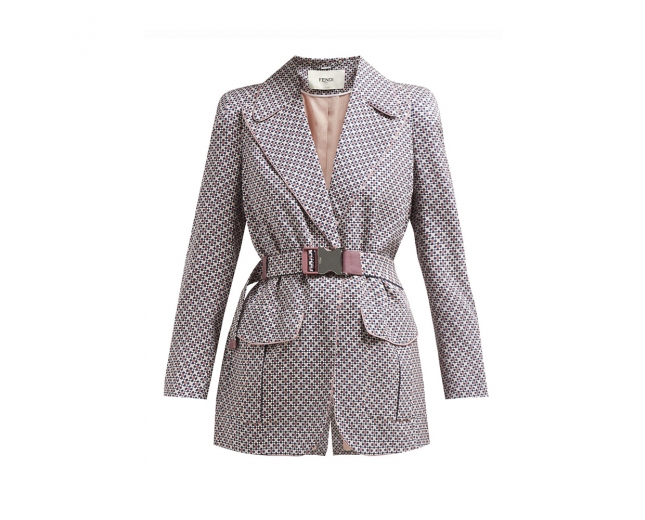 Fendi Chaqueta Romantic Tiles Rosa 36