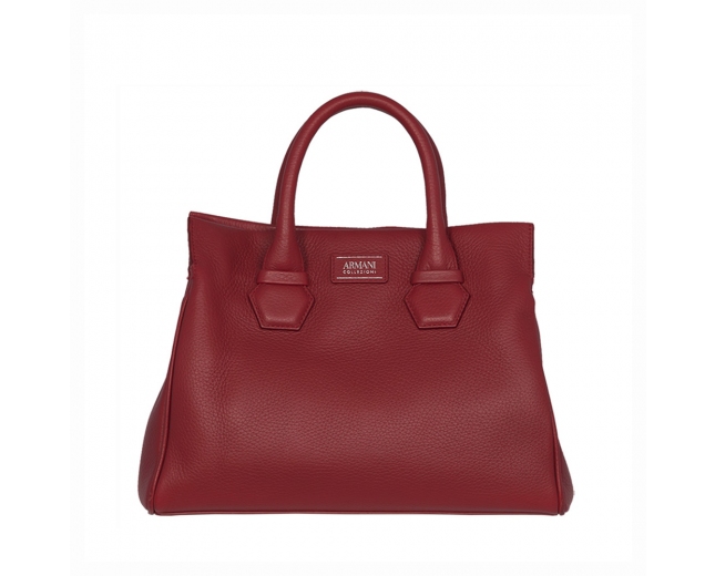 Armani Collezioni Bolso Rojo Satchel