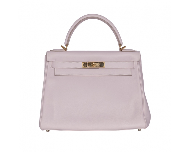 Hermés Bolso Kelly 28 Rosa Glicina