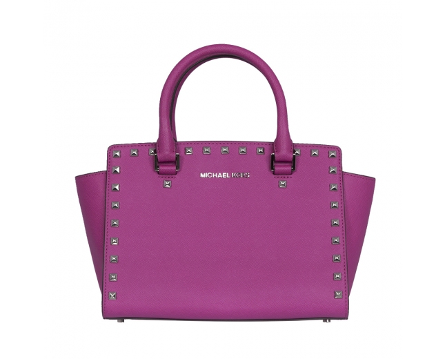 Michael Kors Bolso Selma Fucsia Mediano