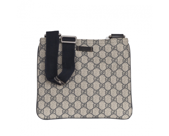 Gucci Bolso Messenger Lona GG Azul