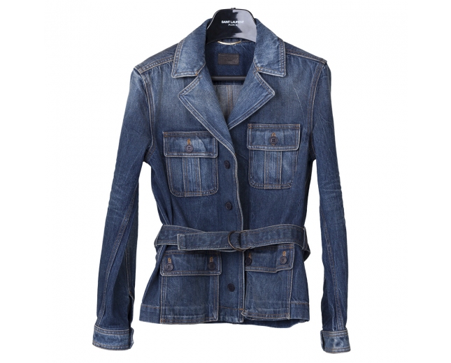 Saint Laurent Chaqueta Safari Denim T M