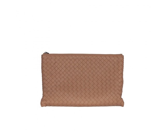 Bottega Veneta Pouch Intrecciatto Nude