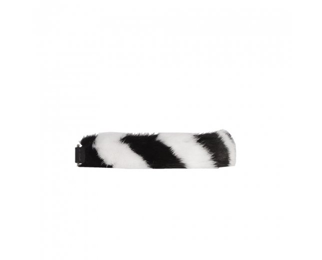 Fendi Mini Correa Bandolera Blanco Negro