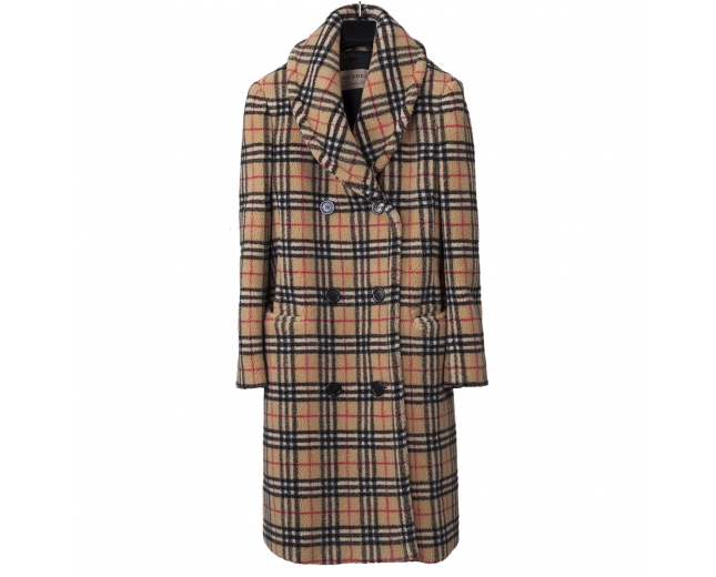 Burberry Abrigo Estampado Vintage S