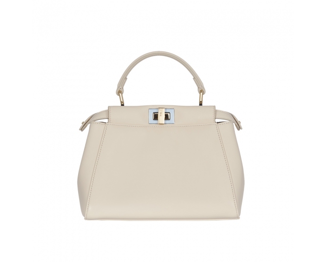 Fendi Bolso Iconic Mini Peekaboo Blanco