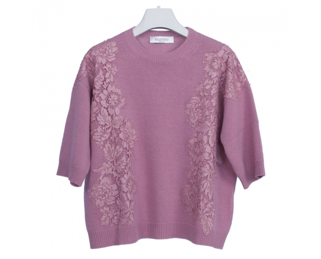 Valentino Jersey Rosa con Encaje T S