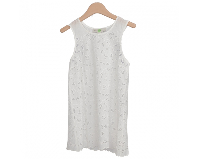 Stella McCartney Top Blanco Encaje T XS