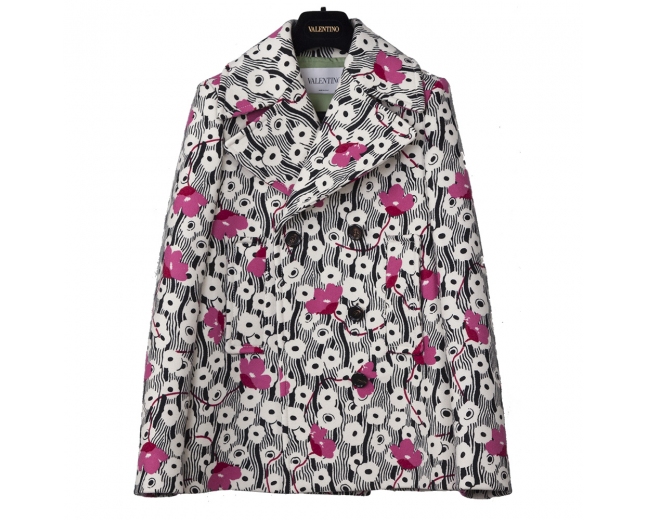 Valentino Chaqueta Cruzada Floral T 36