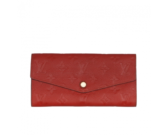 LV Cartera Curieuse Piel Empreinte Roja