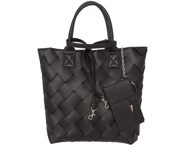 Bottega Veneta Negro Maxi Cabat 30