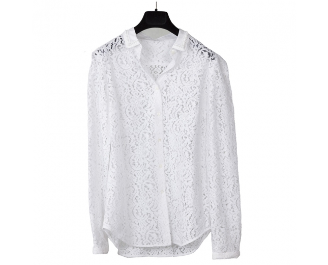 Gilmar Blusa Blanca Encaje Floral T 38