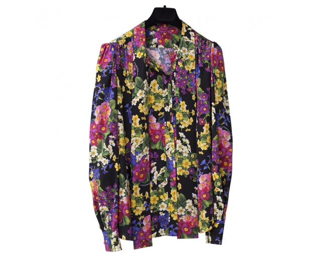 Dolce & Gabbana Blusa Seda Floral T 38