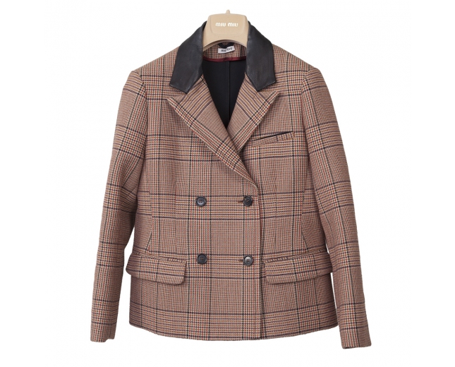 Miu Miu Chaqueta Principe de Gales T 36