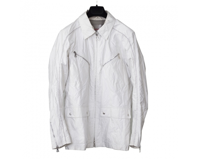 Prada Chaqueta Nylon Blanca T M