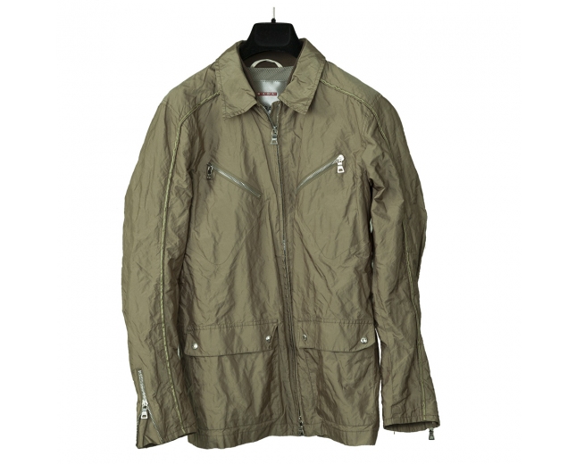 Prada Chaqueta Nylon Verde T M