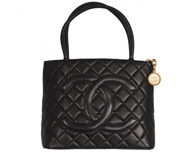 Chanel Bolso Tote Medallion Negro