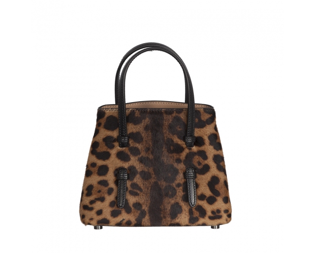 Alaïa Mini Bolso Mina 16 Piel Leopardo