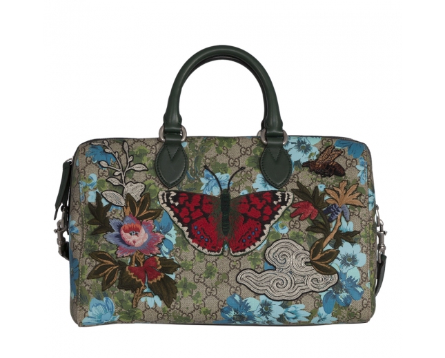 Gucci Bolso Boston Joy Bordado Butterfly