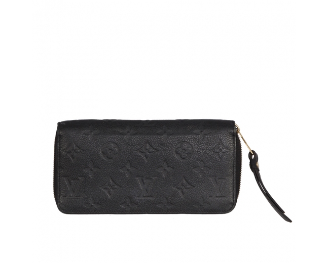 Louis Vuitton Cartera Zippy Piel Negra