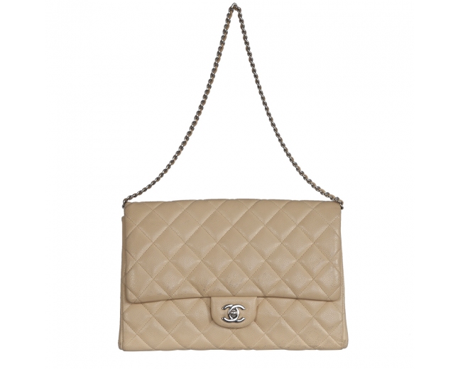 Chanel Clutch Caviar Beige con Cadena