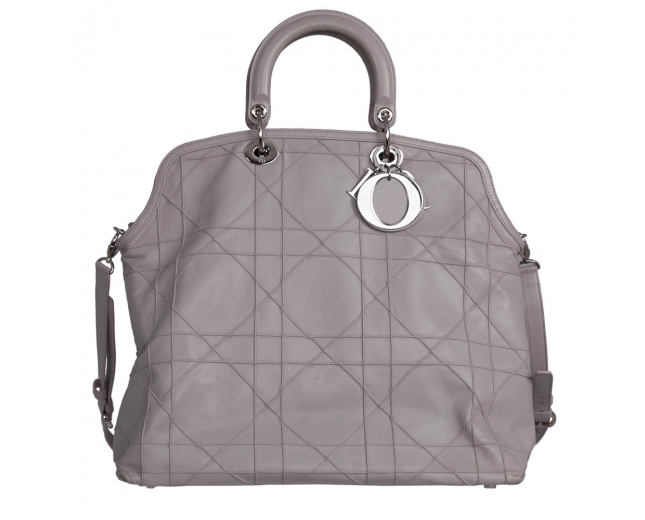 Dior Bolso Granville Tote Cannage Gris