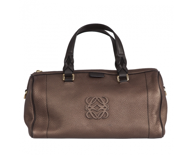 Loewe Bolso Satchel Piel Ocre