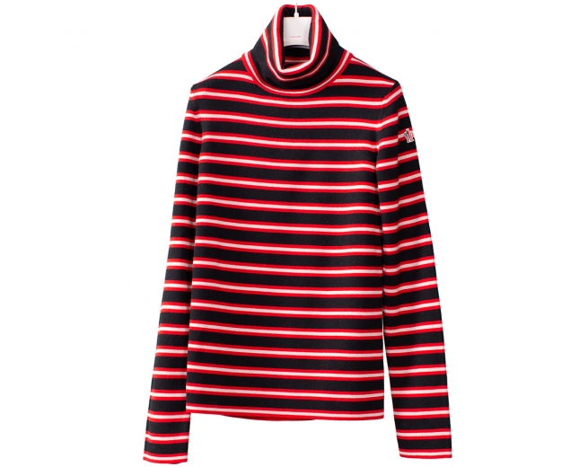 Moncler Jersey Rayas Azul y Rojo T S