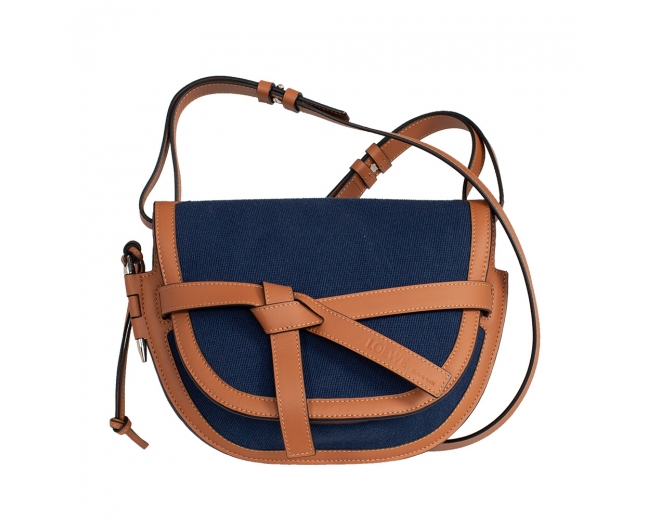 Loewe Bolso Gate Marrón y Azul