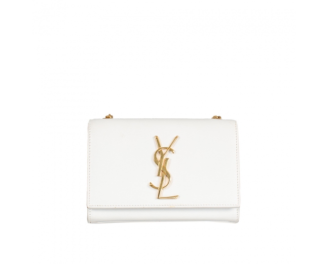YSL Bolso Classic Kate Cadena Blanco