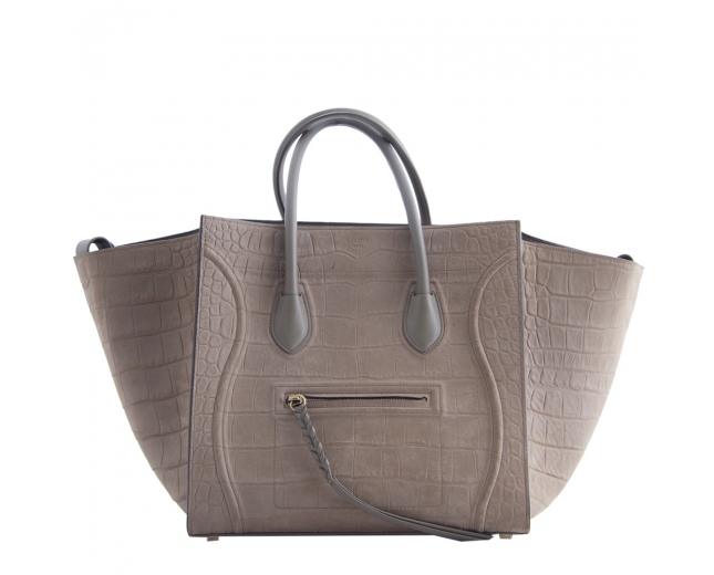 Celine Phantom Croc Gris