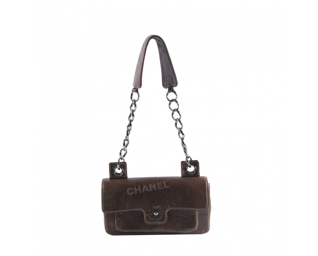 Chanel Bolso Distressed Marrón