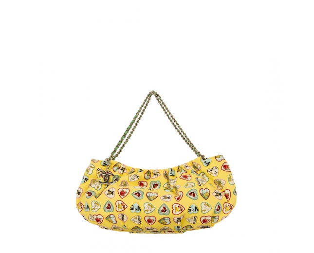 Chanel Bolso Amarillo Corazones