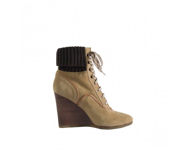 Chloé Botines Ante Beige T 40