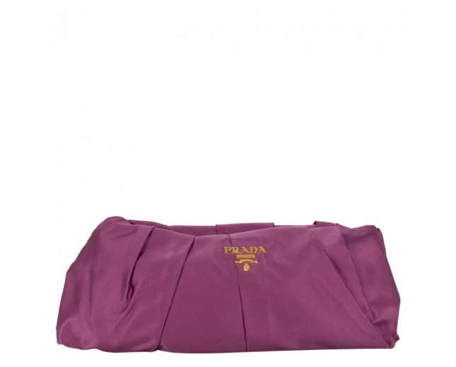 Prada Clutch Satén Morado