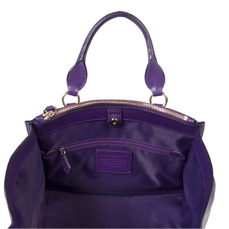 Bolsa coach morada clearance