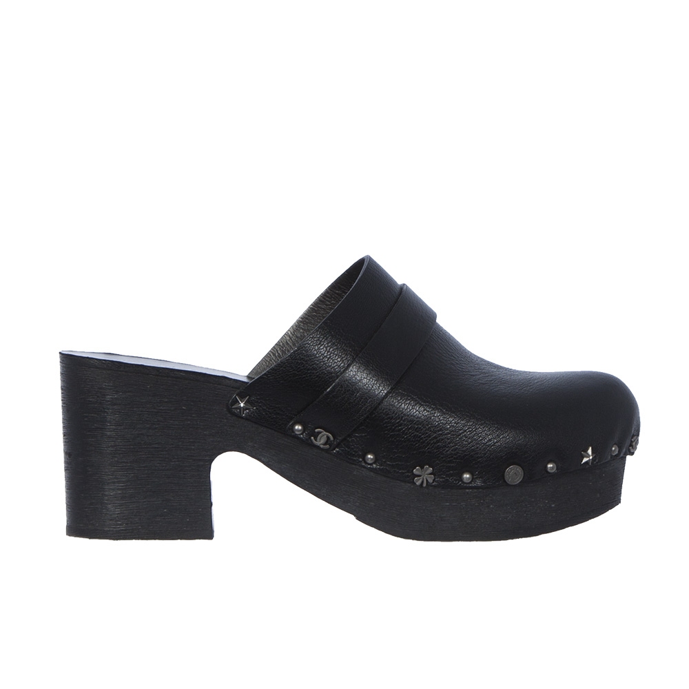 Zuecos negros discount