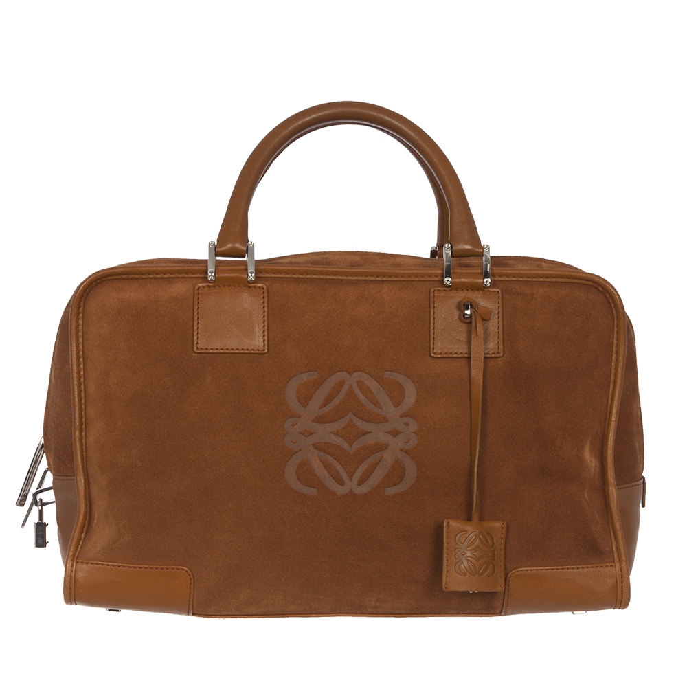 Loewe Amazona 36 Ante Marron - Tienda de Bolsos de Marca online