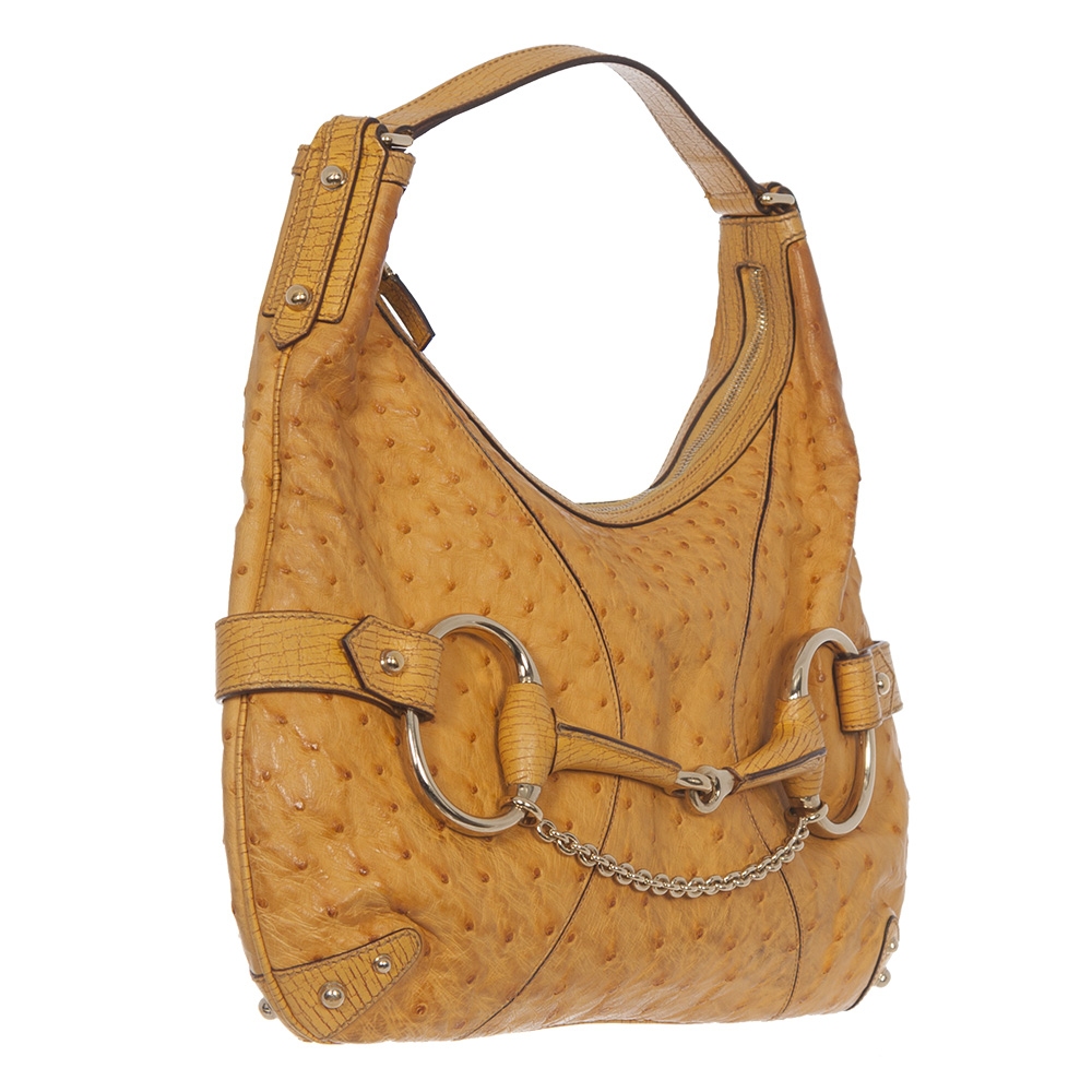 Gucci Bolso Horsebit Avestruz Tienda de de Marca online