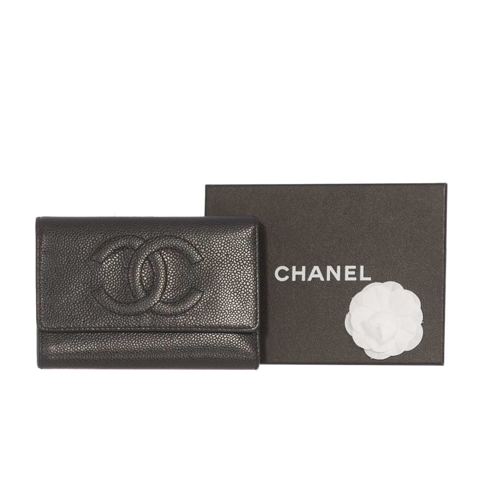 Chanel Cartera Piel Caviar Negra - Bolsos de Marca online
