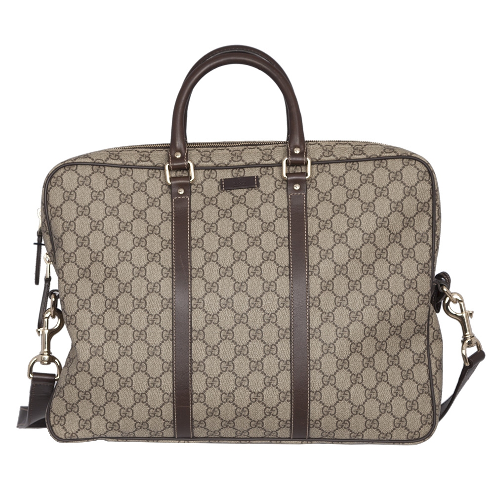 Gucci Maletin Lona Gg Beige Ebano - Tienda de Bolsos de Marca online