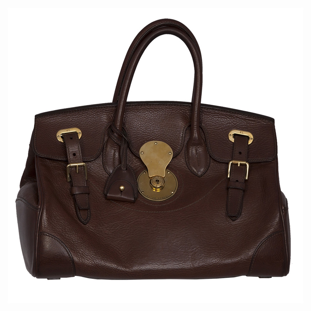 Bolso ralph lauren marron deals
