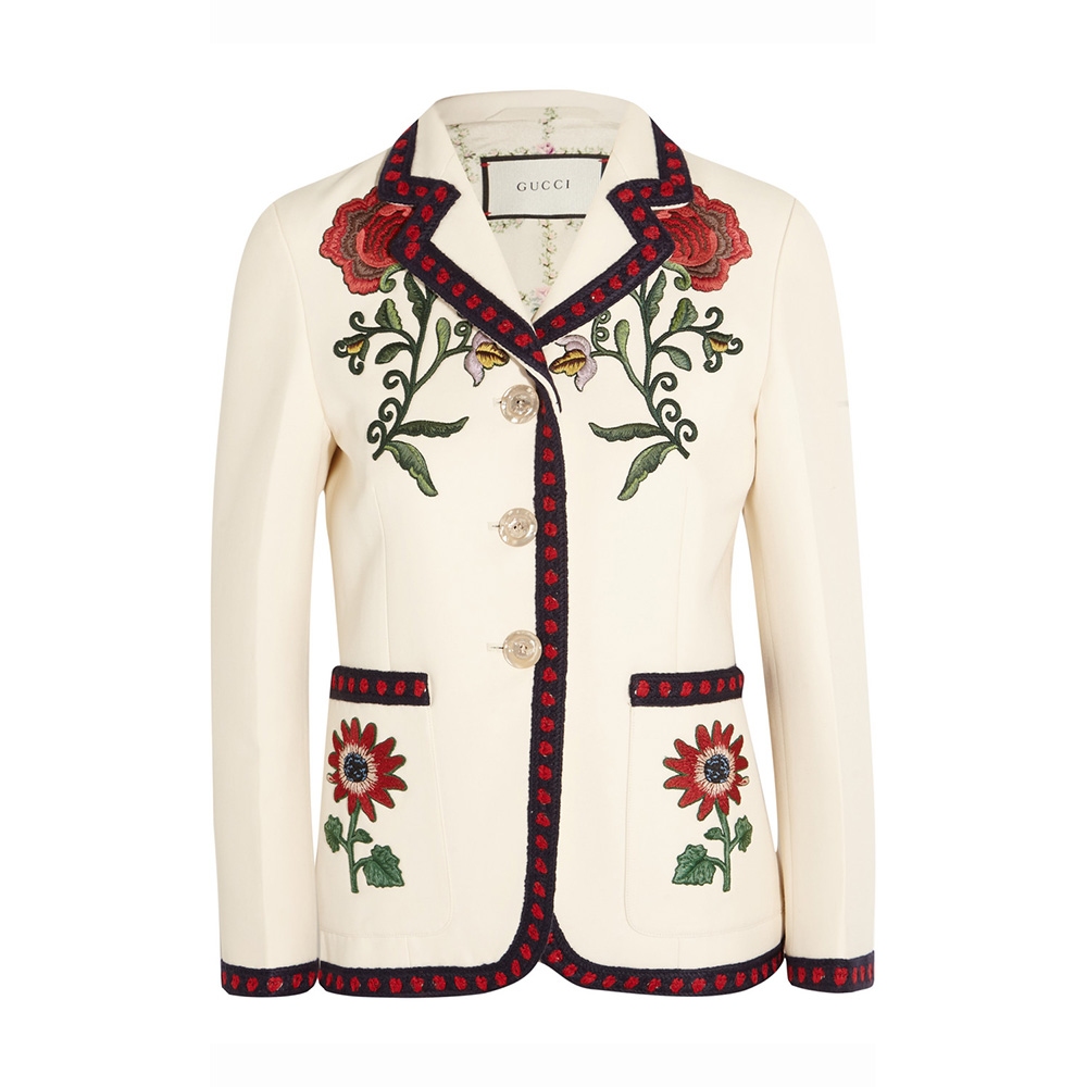 Gucci floral blazer shop