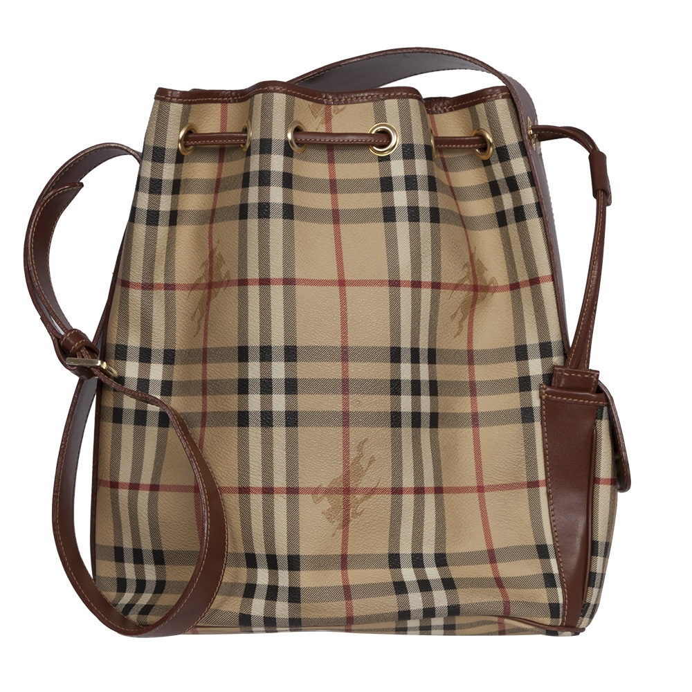 Leve guía ajedrez Burberry Bolso Saco Haymarket - Tienda de Bolsos de Marca online