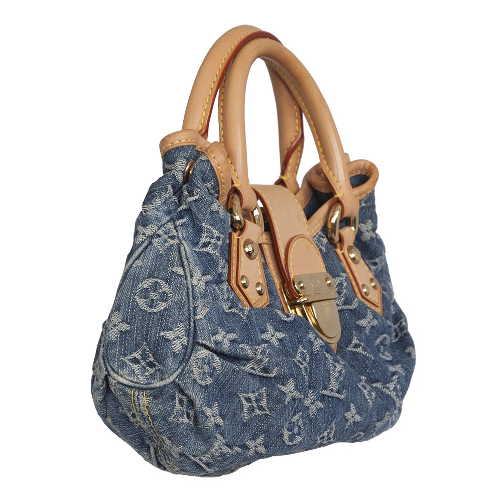 Louis Vuitton Bolso Pleaty Denim Azul Tienda de Bolsos de Marca