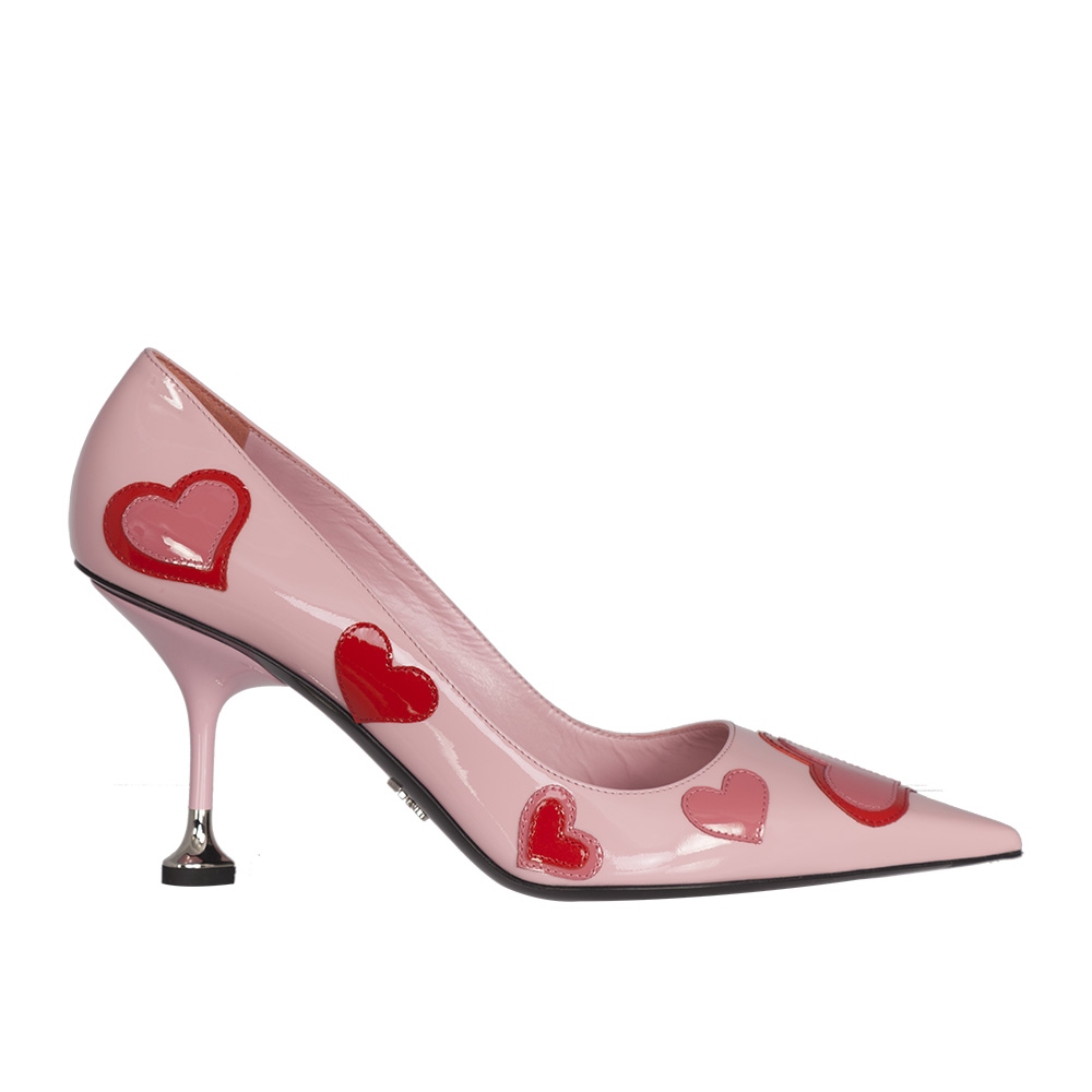 Prada Zapatos Salon Rosa Corazones T 40 Tienda de Bolsos de