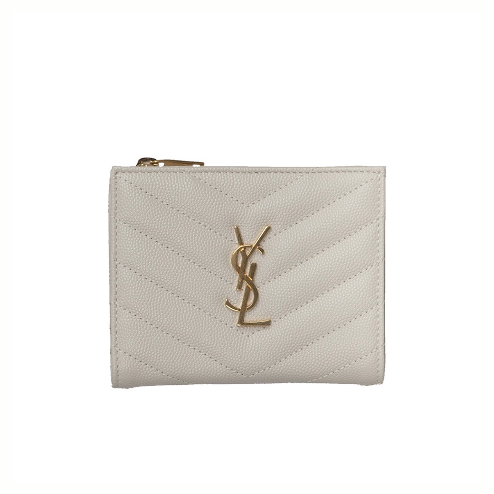 SAINT LAURENT: Cartera para hombre, Blanco  Cartera Saint Laurent  607603DTI0E en línea en