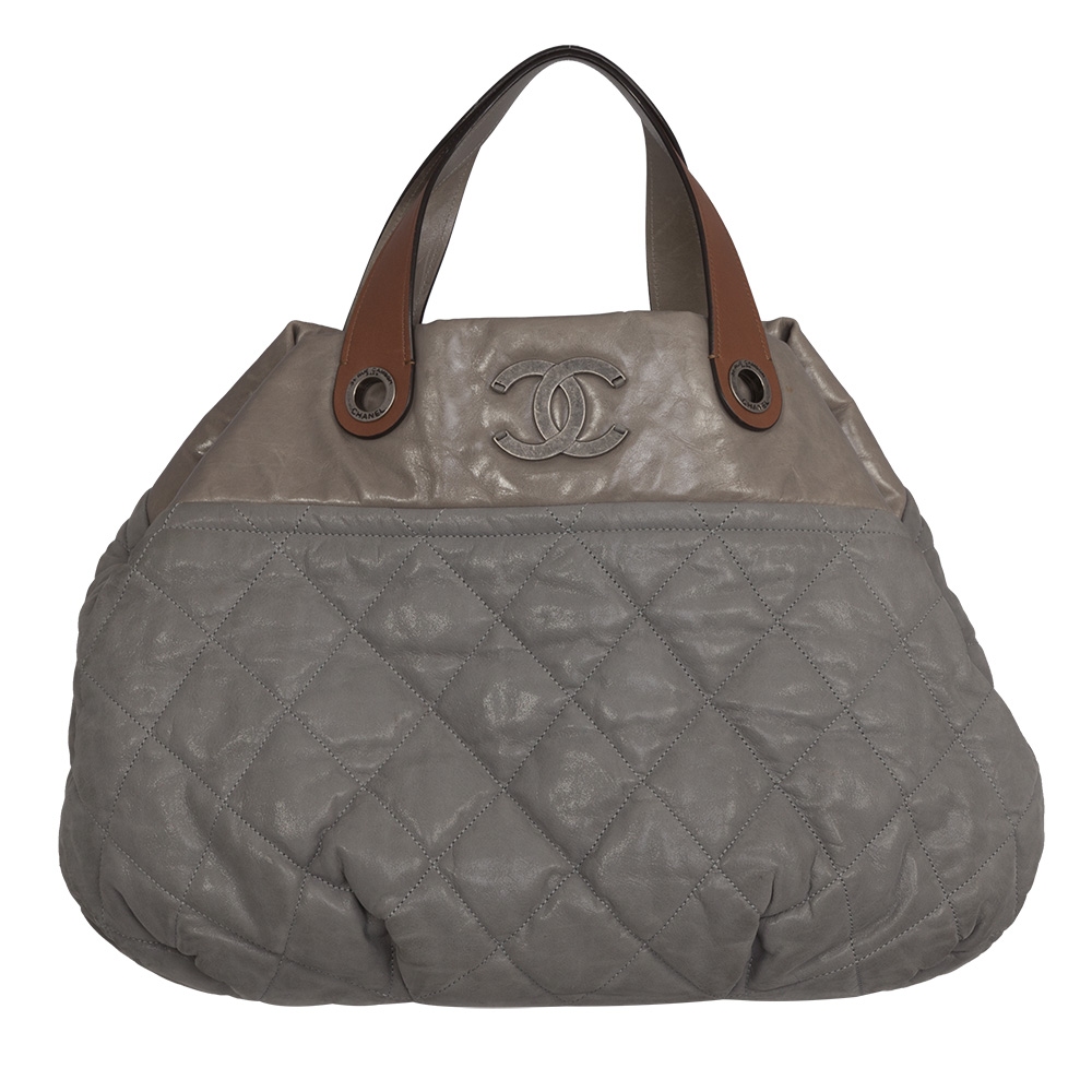 Bolso sale chanel gris