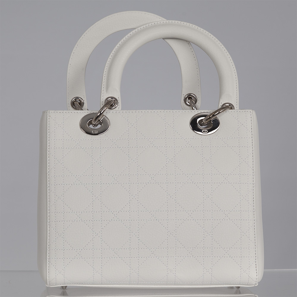 Bolso Dior Bolso Lady Dior Cannage Blanco Tienda de Bolsos de Marca online